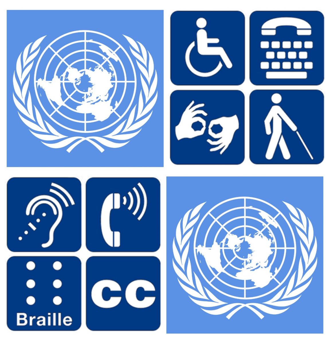 UN Logo and Accessible Signage